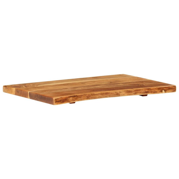 Badezimmer-Waschtischplatte Massivholz Akazie 80x52x3,8 cm