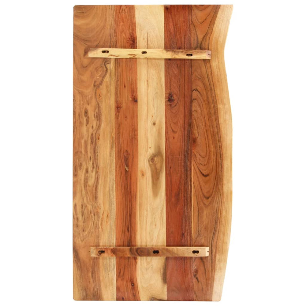 Badezimmer-Waschtischplatte Massivholz Akazie 100x52x2,5 cm