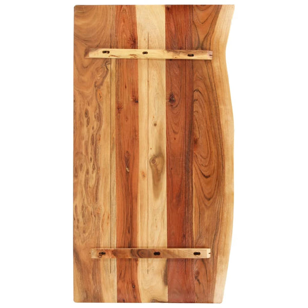 Badezimmer-Waschtischplatte Massivholz Akazie 100x52x2,5 cm