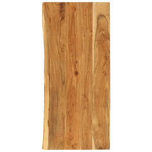 vidaXL Plan de toilette de salle de bain en bois d'acacia massif 114x52x2,5 cm