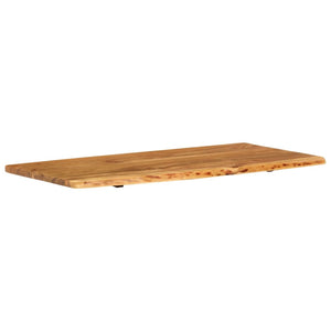 vidaXL Plan de toilette de salle de bain en bois d'acacia massif 114x52x2,5 cm