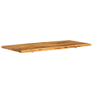 vidaXL Plan de toilette de salle de bain en bois d'acacia massif 114x52x2,5 cm