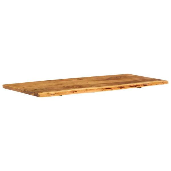 vidaXL Plan de toilette de salle de bain en bois d'acacia massif 114x52x2,5 cm