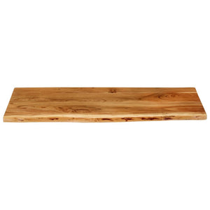 vidaXL Plan de toilette de salle de bain en bois d'acacia massif 114x52x2,5 cm