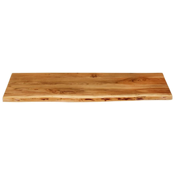 vidaXL Plan de toilette de salle de bain en bois d'acacia massif 114x52x2,5 cm
