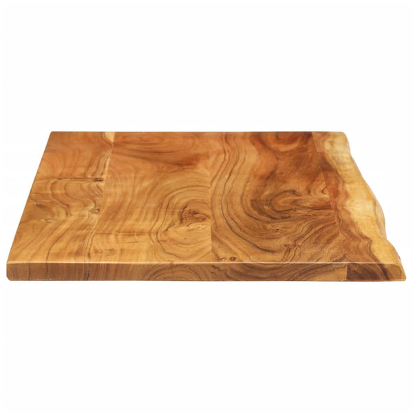 vidaXL Plan de toilette de salle de bain en bois d'acacia massif 114x52x2,5 cm