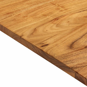 vidaXL Plan de toilette de salle de bain en bois d'acacia massif 114x52x2,5 cm