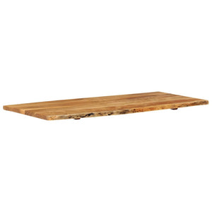vidaXL Plan de toilette de salle de bain en bois d'acacia massif 114x52x2,5 cm
