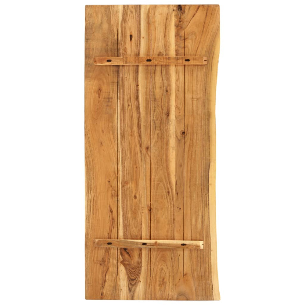 Badezimmer-Waschtischplatte Massivholz Akazie 114x52x4 cm