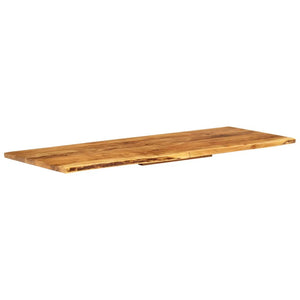 Badezimmer-Waschtischplatte Massivholz Akazie 140x52x2,5 cm