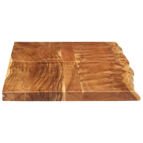 Badezimmer-Waschtischplatte Massivholz Akazie 140x52x3,8 cm