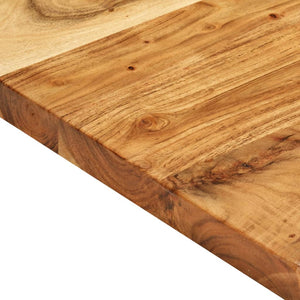 Badezimmer-Waschtischplatte Massivholz Akazie 140x52x3,8 cm