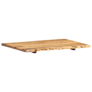 Tischplatte Massivholz Akazie 80x(50-60)x2,5 cm