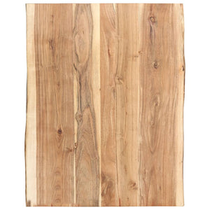 vidaXL Plateau de table Bois de Sesham massif 80x(50-60)x3,8 cm