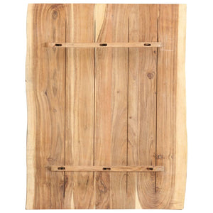 vidaXL Plateau de table Bois de Sesham massif 80x(50-60)x3,8 cm