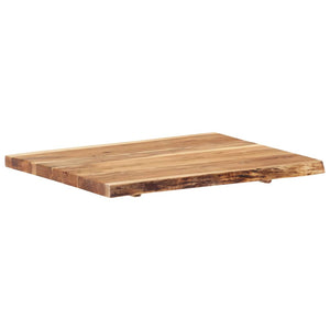 vidaXL Plateau de table Bois de Sesham massif 80x(50-60)x3,8 cm