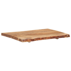 vidaXL Plateau de table Bois de Sesham massif 80x(50-60)x3,8 cm