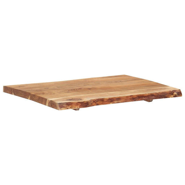 vidaXL Plateau de table Bois de Sesham massif 80x(50-60)x3,8 cm