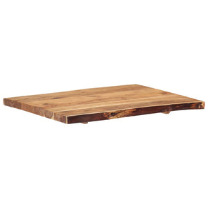 vidaXL Plateau de table Bois de Sesham massif 80x(50-60)x3,8 cm