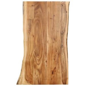 Tischplatte Massivholz Akazie 100x(50-60)x2,5 cm