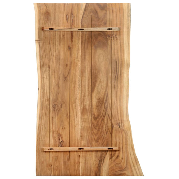 Tischplatte Massivholz Akazie 100x(50-60)x2,5 cm