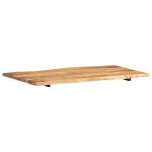 Tischplatte Massivholz Akazie 100x(50-60)x2,5 cm