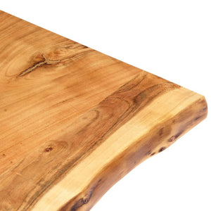 Tischplatte Massivholz Akazie 100x(50-60)x3,8 cm