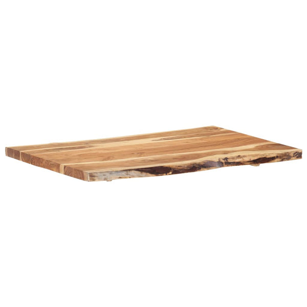 Tischplatte Massivholz Akazie 100x(50-60)x3,8 cm