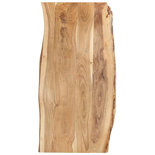 Tischplatte Massivholz Akazie 118x(50-60)x2,5 cm