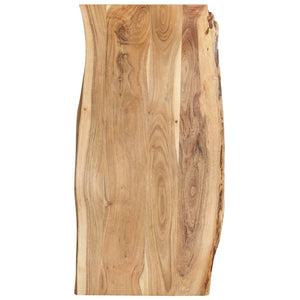 vidaXL Plateau de table en bois d'acacia massif 118x(50-60)x2,5 cm