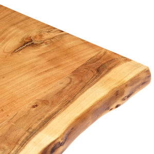vidaXL Plateau de table en bois d'acacia massif 118x(50-60)x2,5 cm