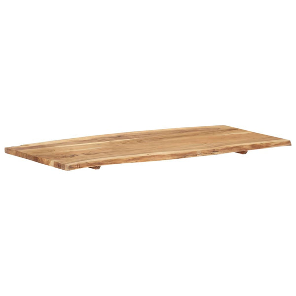 vidaXL Plateau de table en bois d'acacia massif 118x(50-60)x2,5 cm