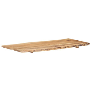 vidaXL Plateau de table en bois d'acacia massif 118x(50-60)x2,5 cm
