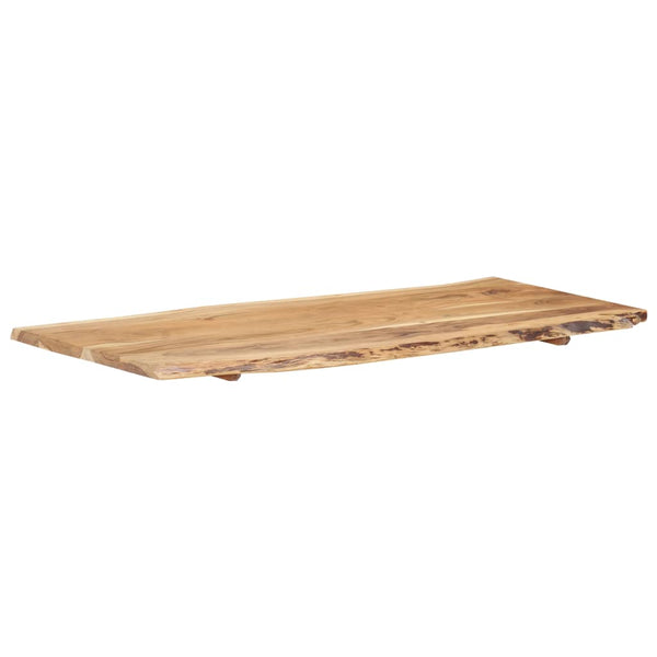 vidaXL Plateau de table en bois d'acacia massif 118x(50-60)x2,5 cm