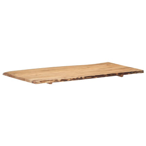 vidaXL Plateau de table en bois d'acacia massif 118x(50-60)x2,5 cm