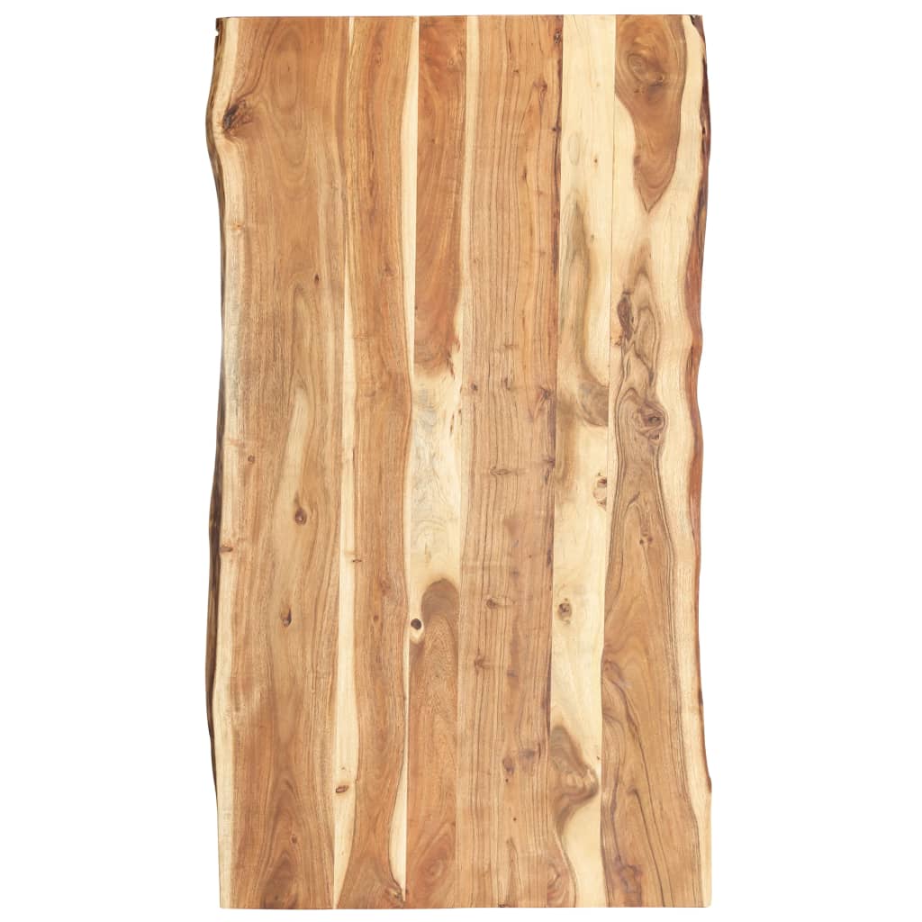 Tischplatte Massivholz Akazie 118x(50-60)x3,8 cm