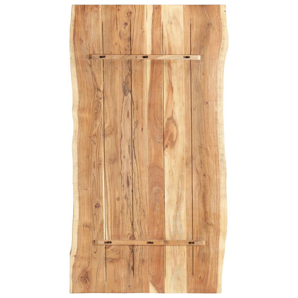Tischplatte Massivholz Akazie 118x(50-60)x3,8 cm