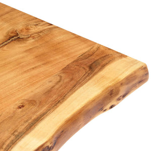 Tischplatte Massivholz Akazie 118x(50-60)x3,8 cm