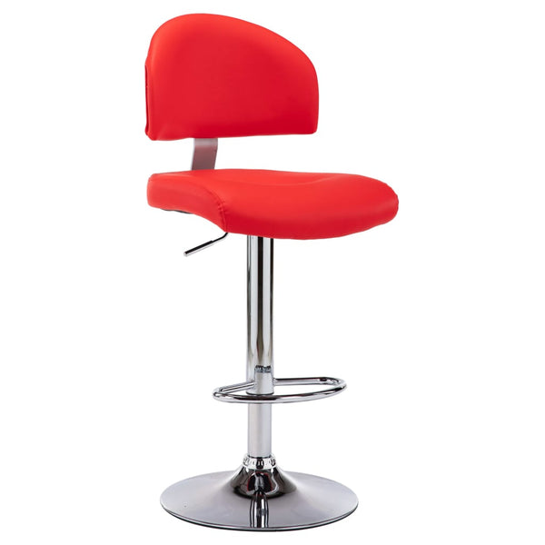 vidaXL Bar Stools 2 pcs Red Faux Leather