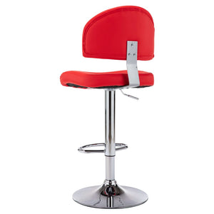 vidaXL Bar Stools 2 pcs Red Faux Leather