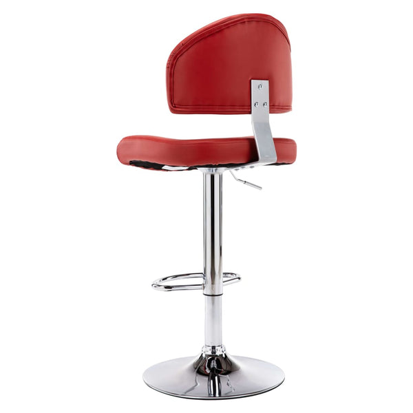 vidaXL Bar Stools 2 pcs. Wine Red Faux Leather