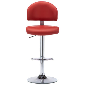 vidaXL Bar Stools 2 pcs. Wine Red Faux Leather