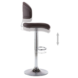 Barhocker 2 Stk. Braun Kunstleder