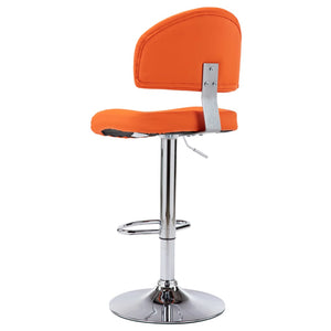 vidaXL Tabourets de bar 2 pcs Similicuir Orange