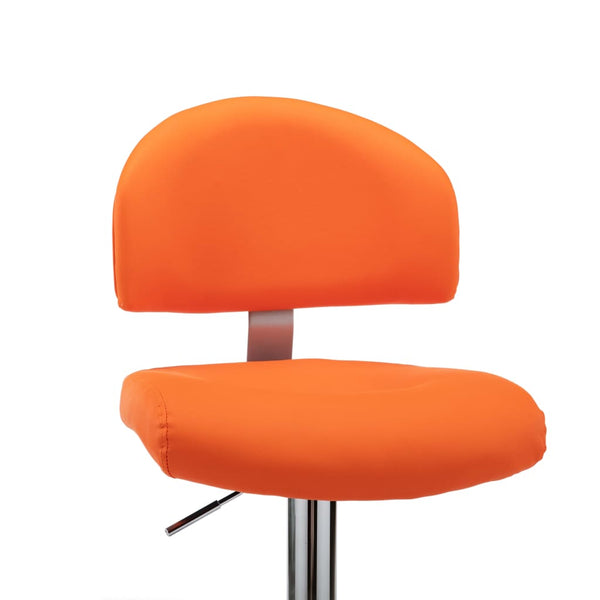 vidaXL Tabourets de bar 2 pcs Similicuir Orange