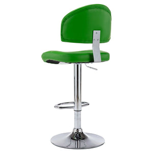 vidaXL Tabourets de bar 2 pcs Vert Similicuir