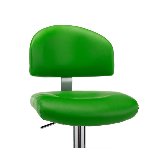 vidaXL Tabourets de bar 2 pcs Vert Similicuir