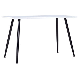 Esstisch Weiß und Schwarz 120×60×74 cm MDF