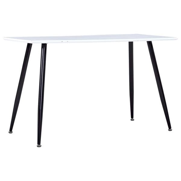 Esstisch Weiß und Schwarz 120×60×74 cm MDF
