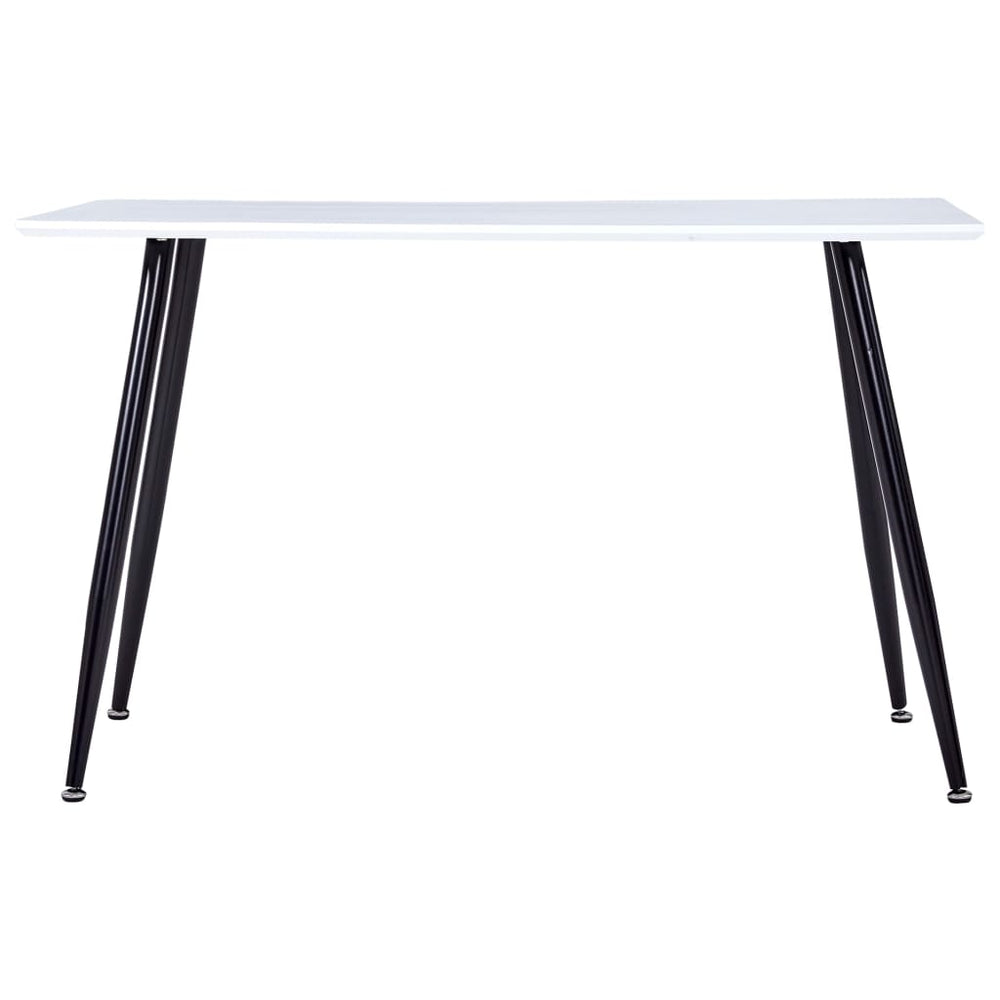 Esstisch Weiß und Schwarz 120×60×74 cm MDF